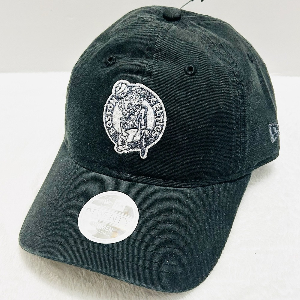 New Era Boston Celtics Women's Logo Glitz‎ 9TWENTY Hat Cap Adjustable Black NBA
